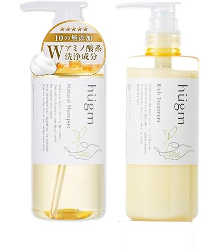 Amazon | hugm ナチュラルシャンプー (ノンシリコン ボタニカル 濃密泡